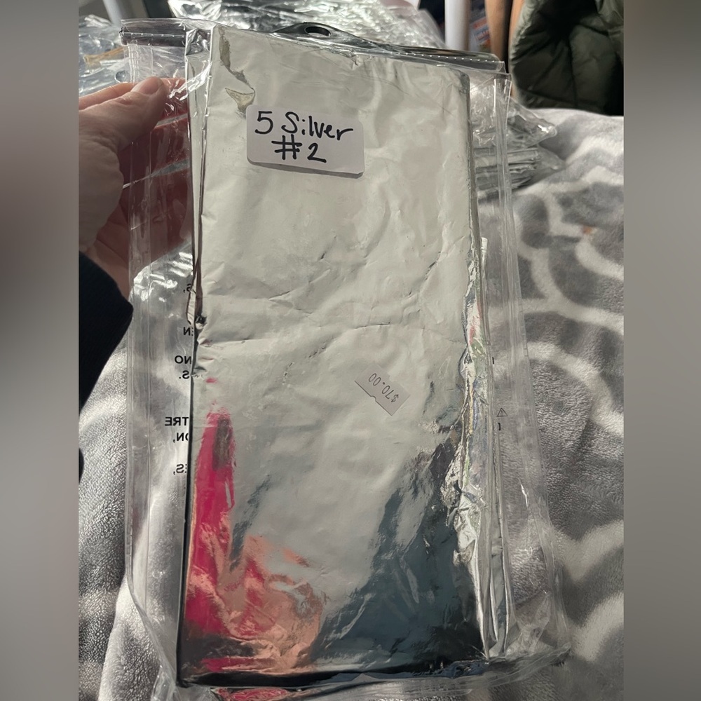 Giant Helium Balloon package of 5, #2 silver balloons